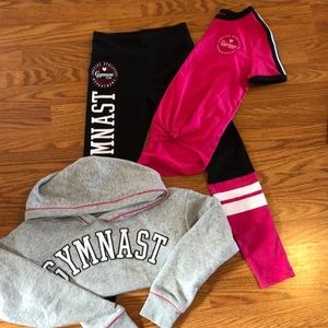 Girls Size 10 Justice Gymnastic set